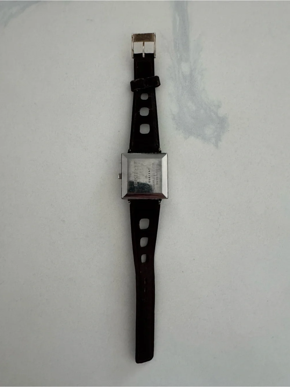 Vintage SEIKO TV 8306 - 5000 Automatic Wristwatch white Dial -RUN Rare 1960s